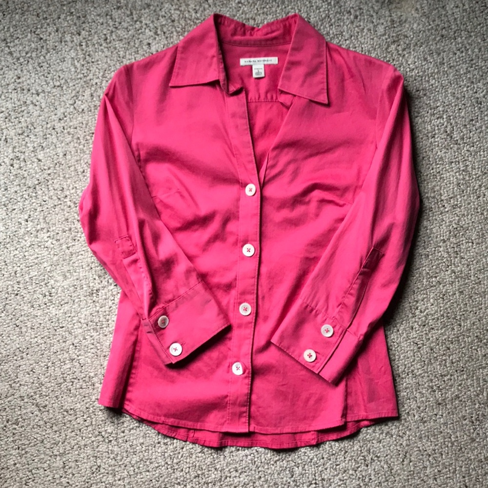 Pink Banana Republic button-down shirt